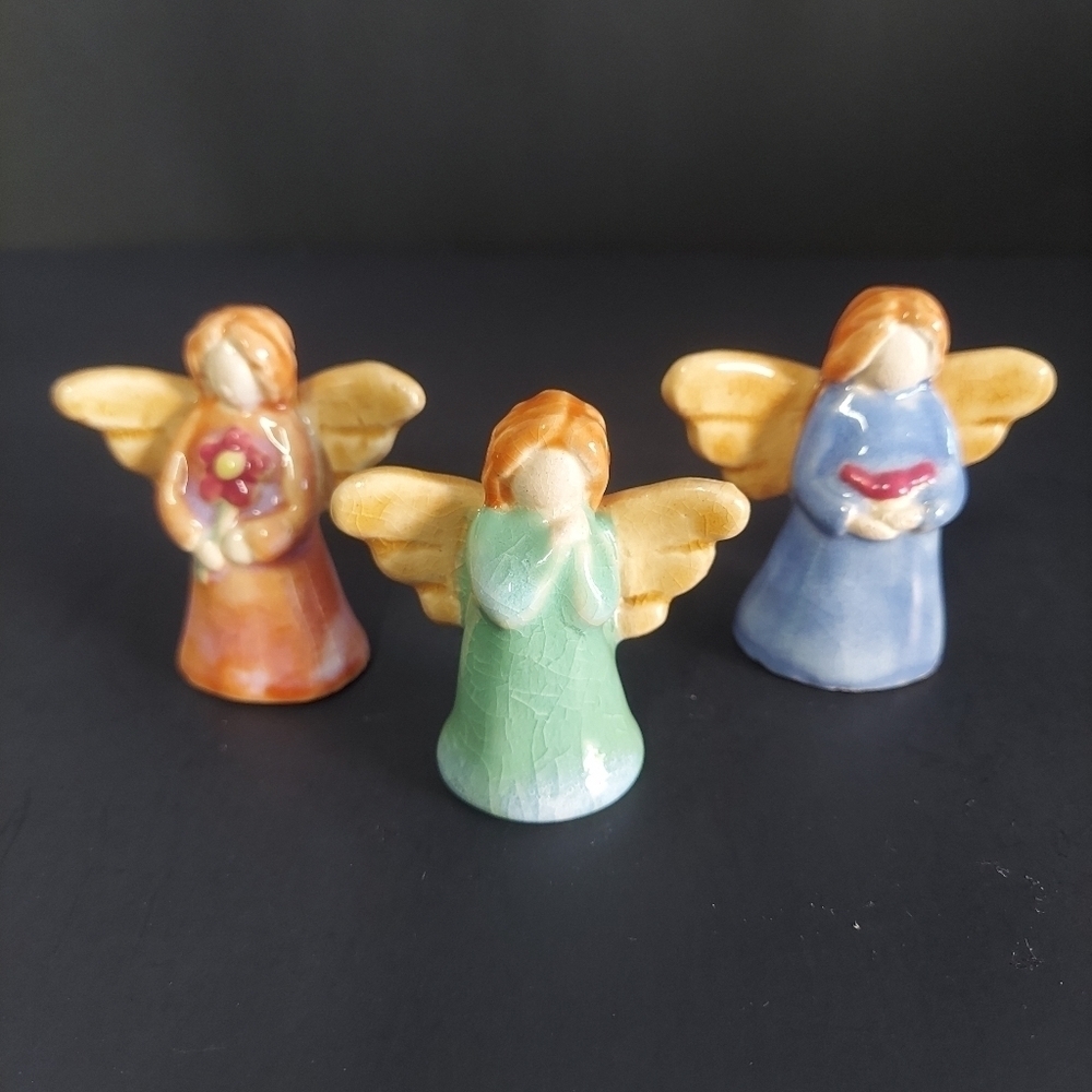 Art Pottery Angels - 3 pcs set